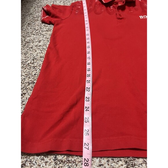 Hugo boss red polos for men slimfit T-shirt size L - Picture 7 of 11